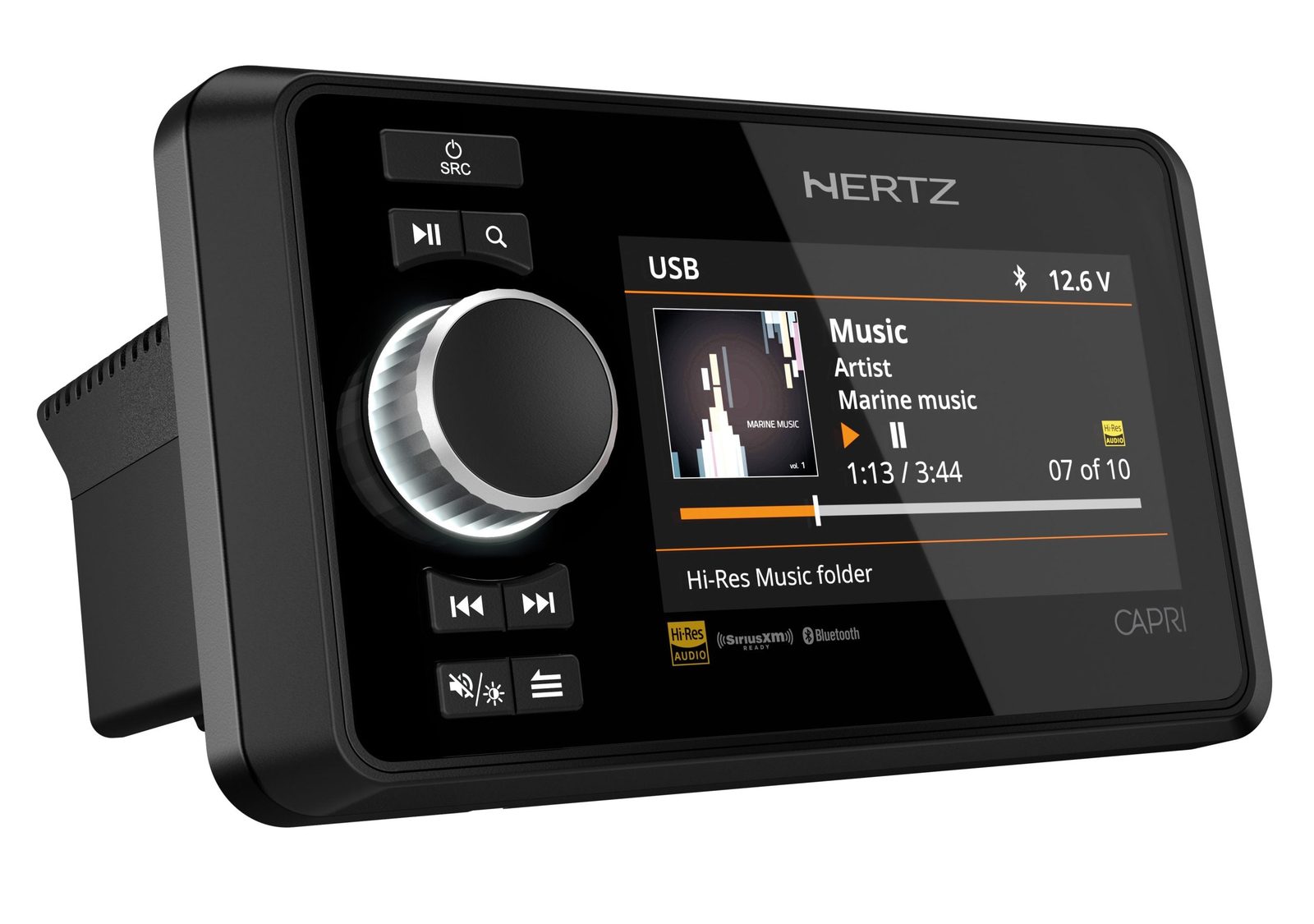 Hertz CAPRI H100 Estéreo Marino Digital con Pantalla de 4.3 Pulgadas