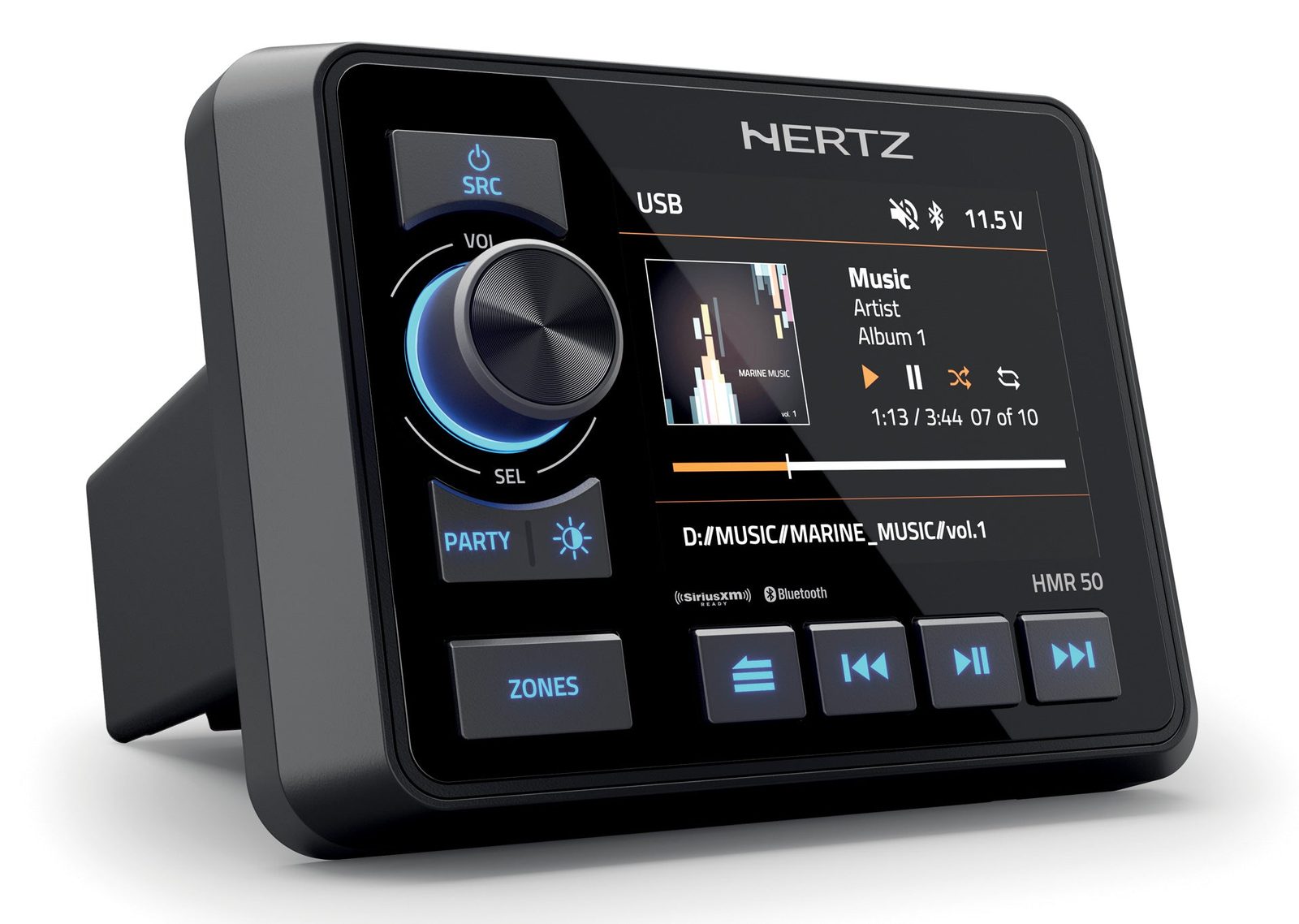 Hertz HMR 50 Estéreo Marino Digital Bluetooth 3 Zonas