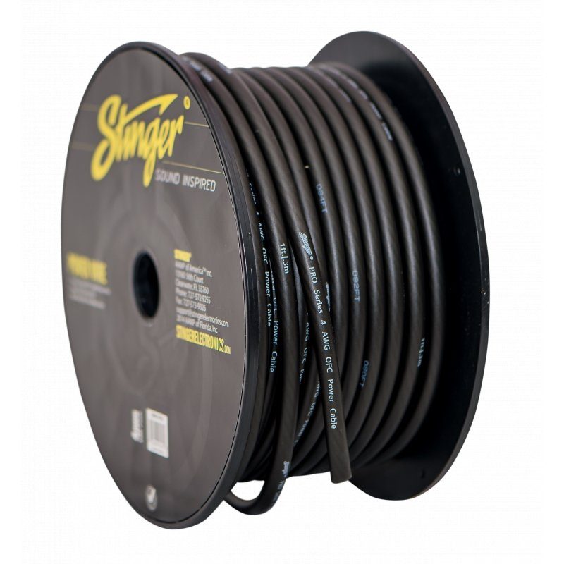 Rollo de Cable PRO de Corriente/ Alimentacion Calibre 4 100 Pies STINGER